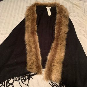 Faux Fur shawl/wrap